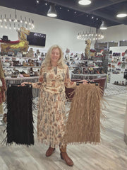 Western Fringe Skirt by WAY