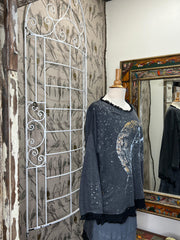 Coyote Fleece Tunic Sweatshirt by PaperLace - Robin Boutique-Boutique 