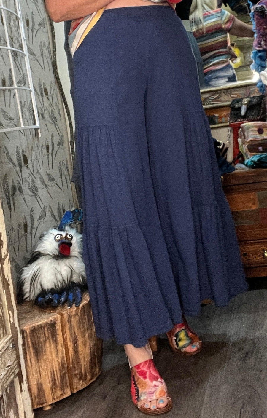 Focus Clothing Cotton Dobby Shirring Pants CD212 - Robin Boutique-Boutique 