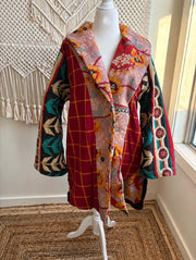 Fine Kantha Drifter Coat #159 by Kantha Bae