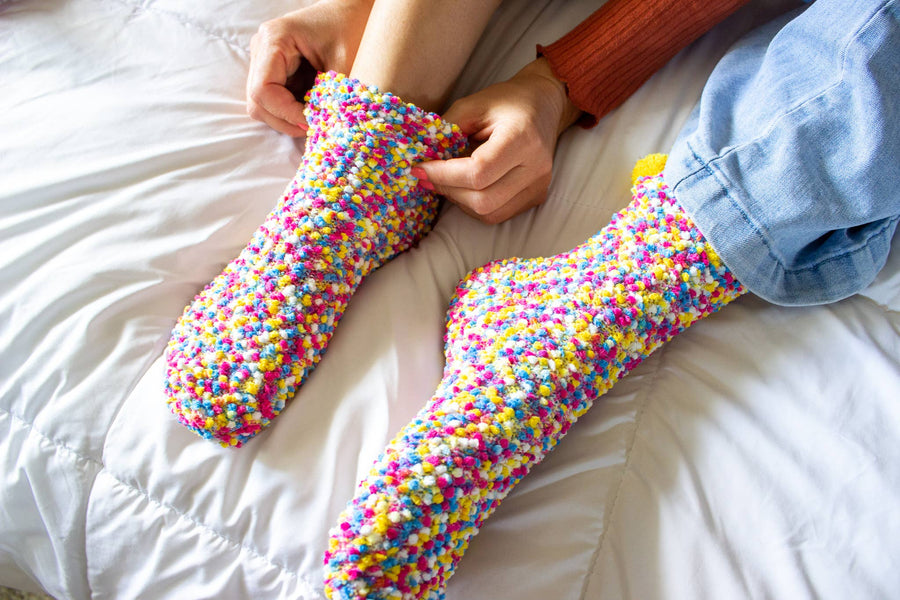 "Merry Christmas" Cozy Cupcake Socks Robin Boutique