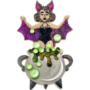 Brewtiful Ghoul Brooch by Lipstick & Chrome Robin Boutique