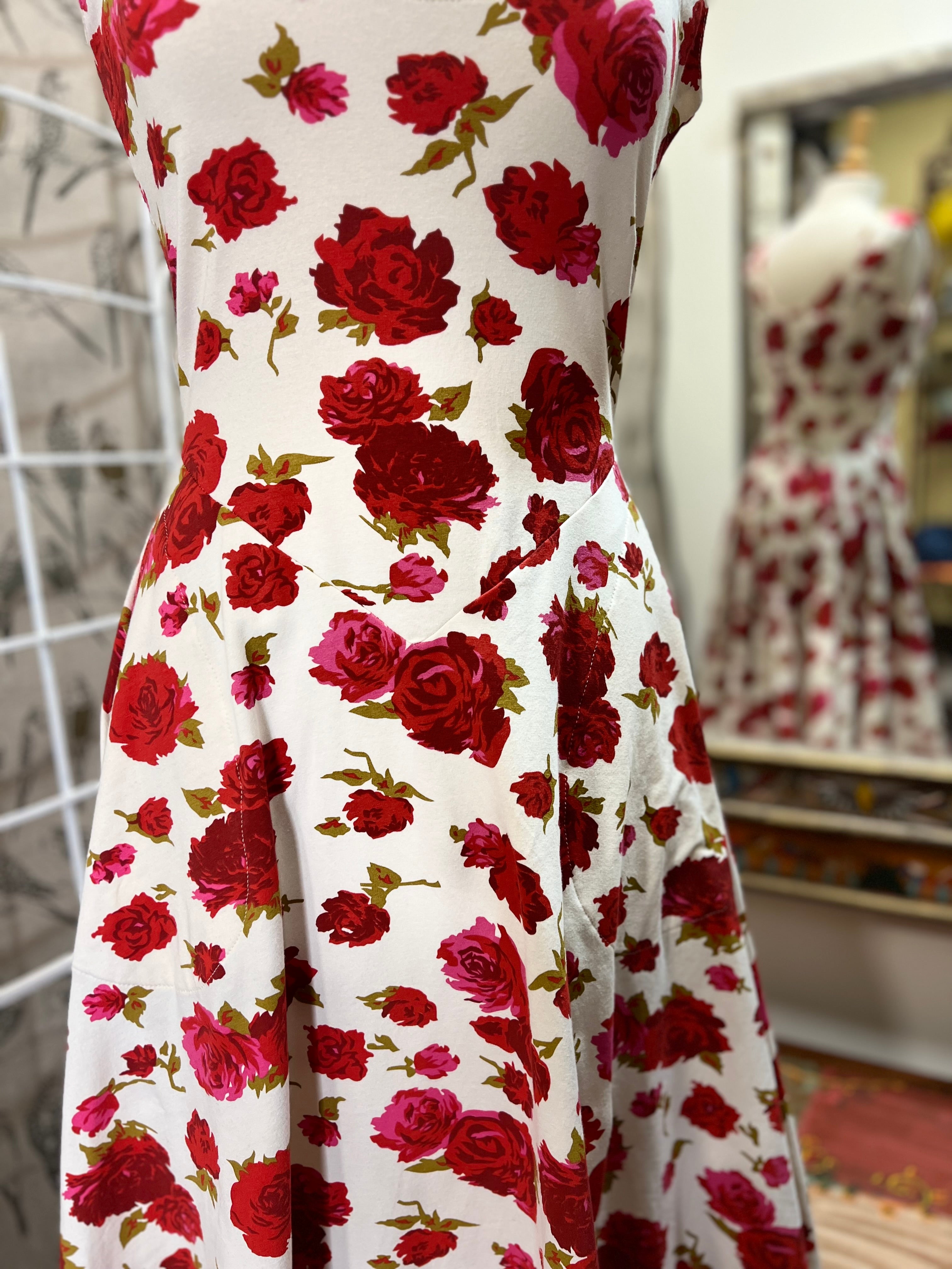 Loretta Dress in American Rose Print by Effie's Heart