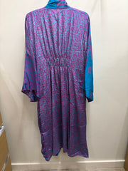 Rasgulla Sari Ruched Dress #008 by Kantha Bae