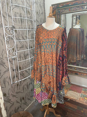 Silk Float Away Cape #006 by Kantha Bae