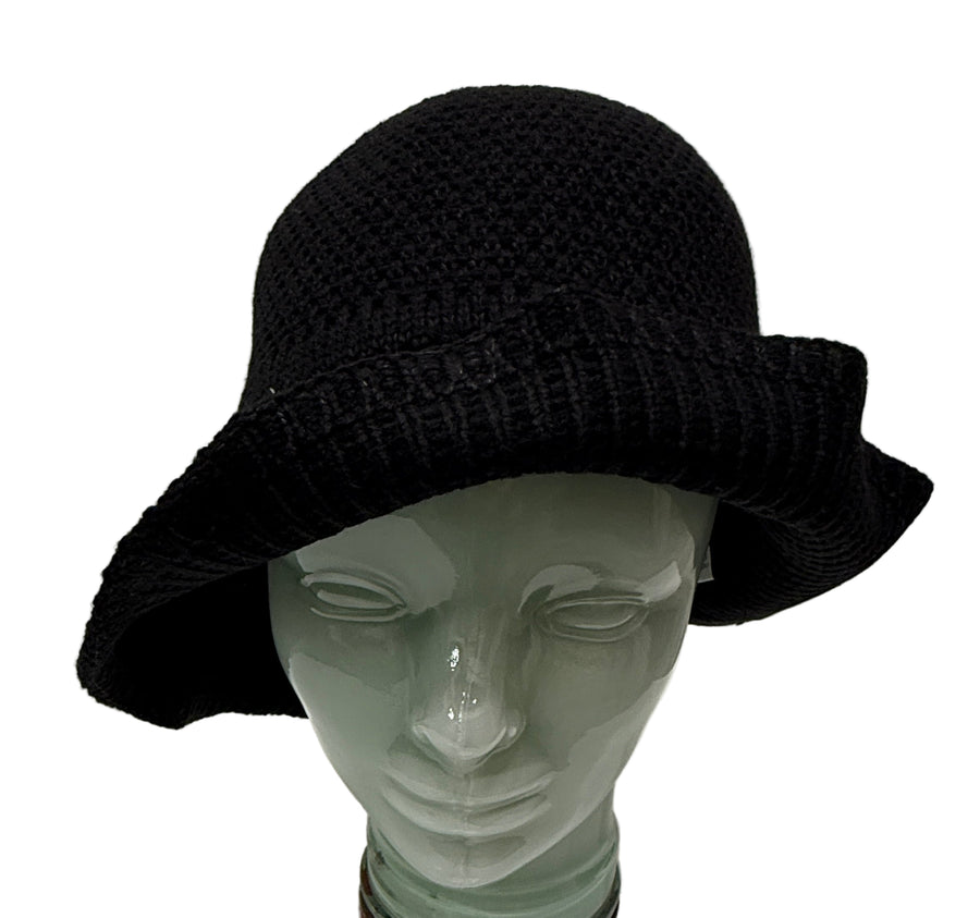 C.C. Beanie Knit Bucket Hat with Back Bow Robin Boutique