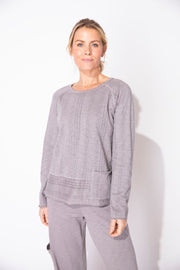 Pocket Pullover in Fog Stripe by Escape