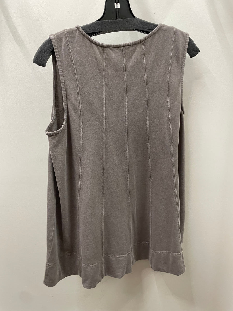 Mineral Wash Long Line Top by Rae Mode