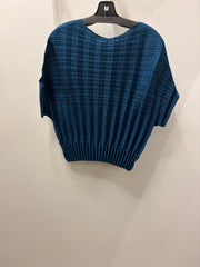 Pleated Short Sleeve Dual Fold Top by EllyNDale
