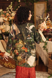 Labour of Love Matineé (mid) Duster with florals & violin from Robin Boutique.