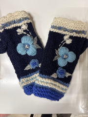 Color Block Knit Mittens and Fingerless Armwarmers By Many Hands