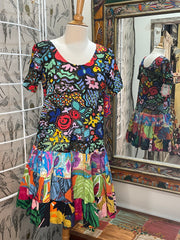 Tiered Dress in Montage by Jams World from Robin Boutique.