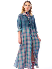 Kaitlin Button Shirt Dress/Duster by Aratta