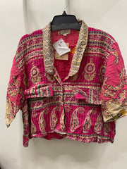 Kantha Clarity Crop Button Down #225 by Kantha Bae