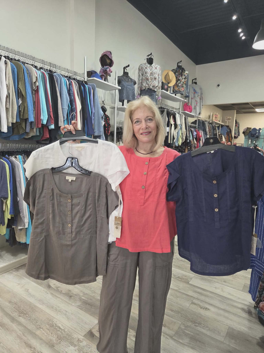 Lake Linen Beach Flood Pant by Escape