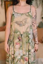 Additional view of Fleur De Soleil Bohéme Long Maxi Slip Dress with Florals from Robin Boutique.