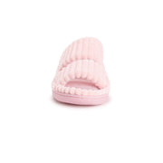 MUK LUKS Women's Ribbed Terry Slide Comfort Contour Slipper