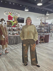 Cozy Drift Boxy Wide Neck Sweatshirt by Paper Lace