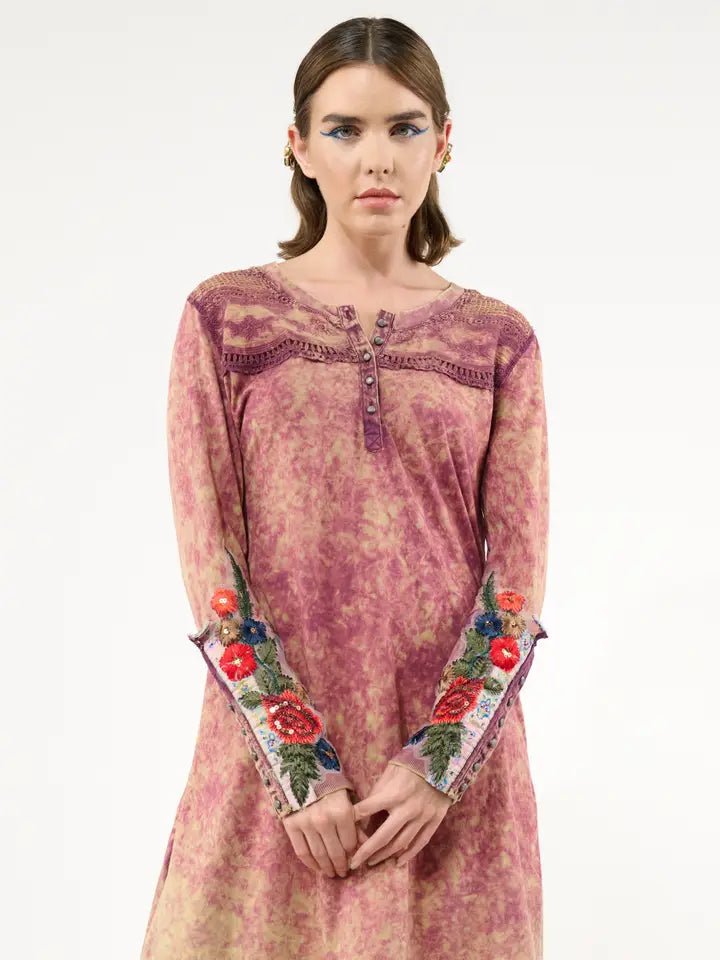Under The Moon Light Tunic by Aratta