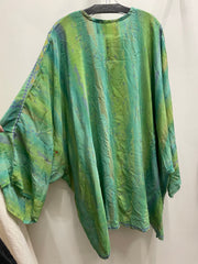 Crepe Sari Gaia Split Tunic #050 by Kantha Bae