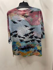 3/4 Sleeve Knit Top in Ozzy Print by Inoah