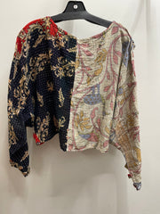 Pareo Kantha In Bloom Cropped Pullover #107 by Kantha Bae