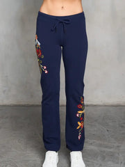 Embroidered French Terry Pant by Paparazzi