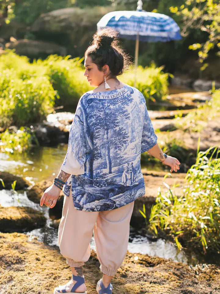 Let The Light In Tee Luxe Bamboo Tunic Shirt by Market of Stars