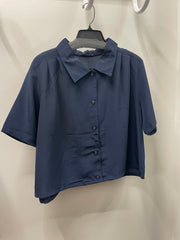 Reworked Flowy Crop Button Down #120