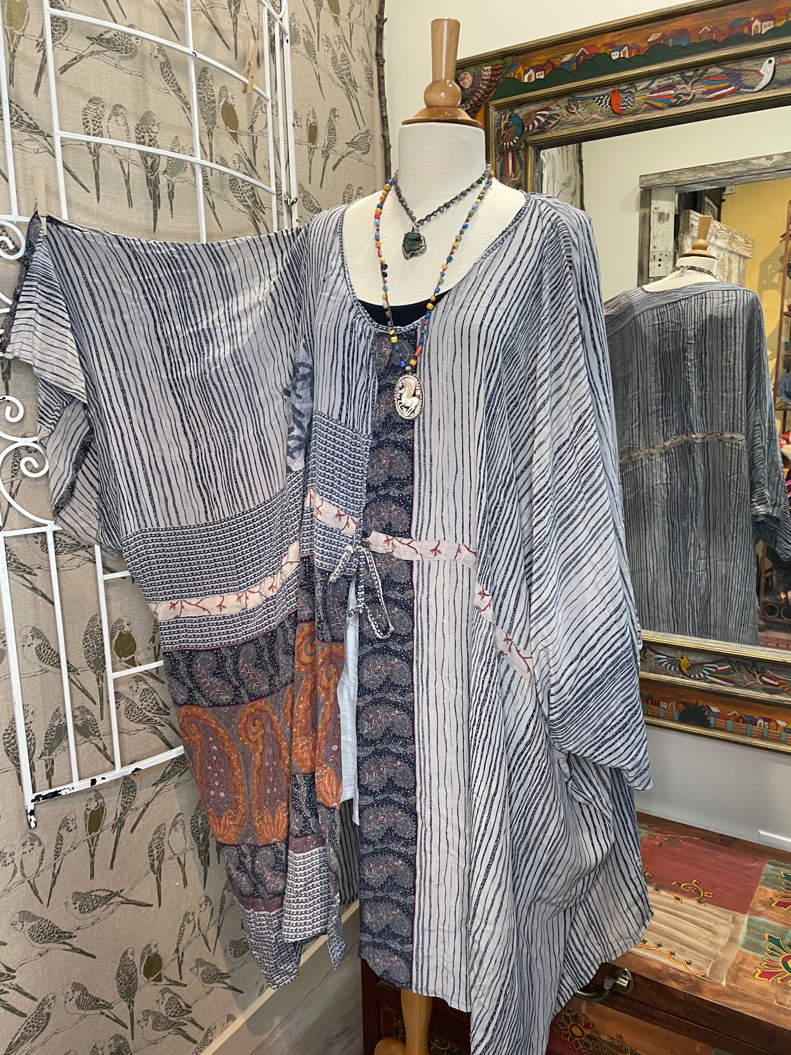 Sacred Split Tunic #351 by Kantha Bae from Robin Boutique.