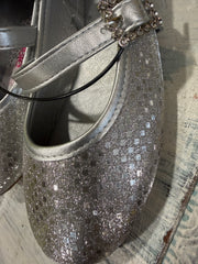 Kensie Girls Ballerina Shoes with Rhinestone Buckle