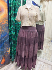 Mixed Ruffle Skirt by Young Threads