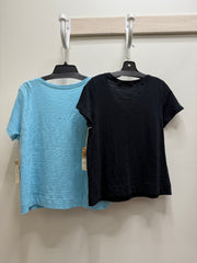 Solid Short Sleeve V-Neck Tee by Escape