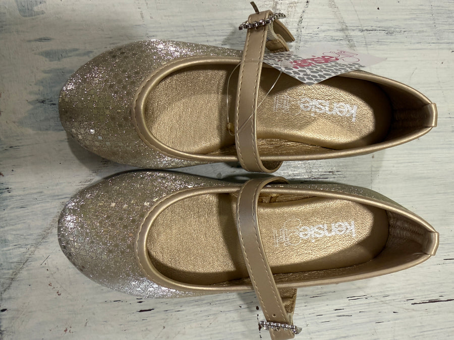 Kensie Girls Ballerina Shoes with Rhinestone Buckle