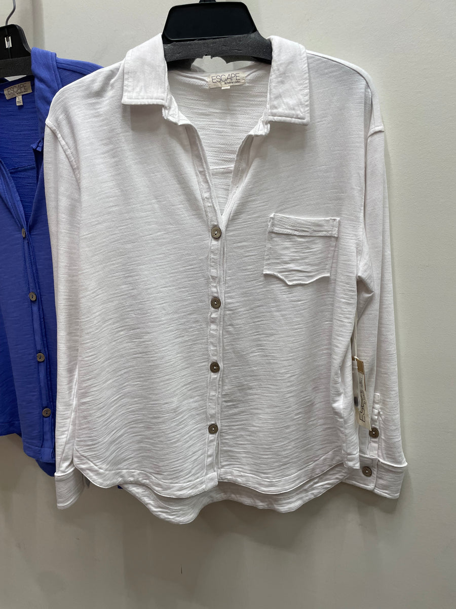 Modal Spandex Terry Shacket by Escape by Habitat 26895 Robin Boutique