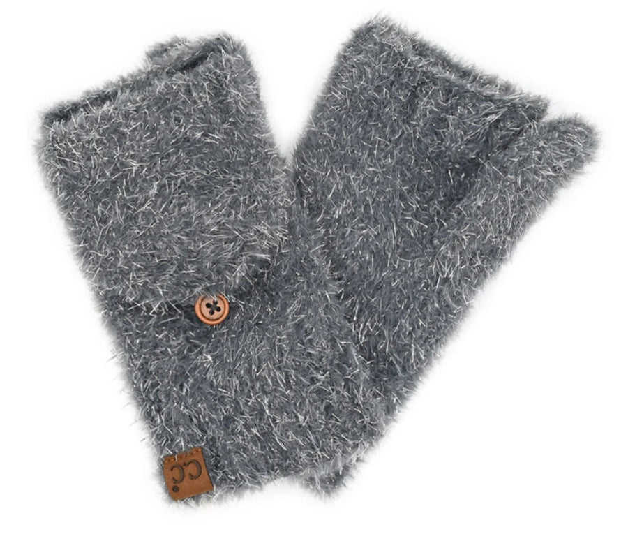 Metallic Eyelash C.C. Beanie Convertible Mittens MTC0118