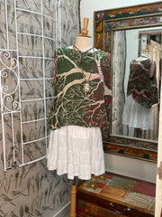 Kantha In Bloom Crop Tank by Kantha Bae