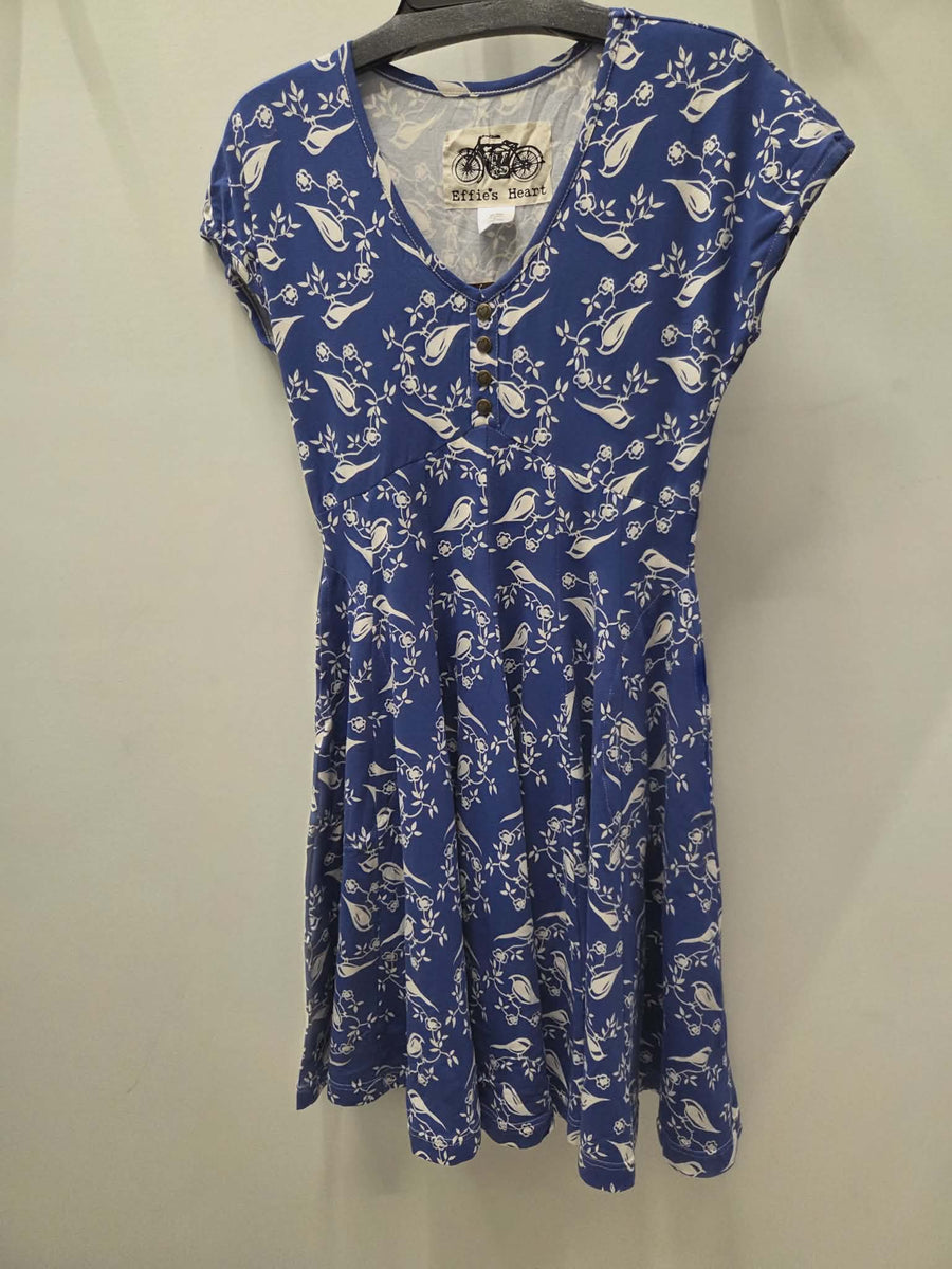 Besi Dress in Chickadee Print by Effie's Heart