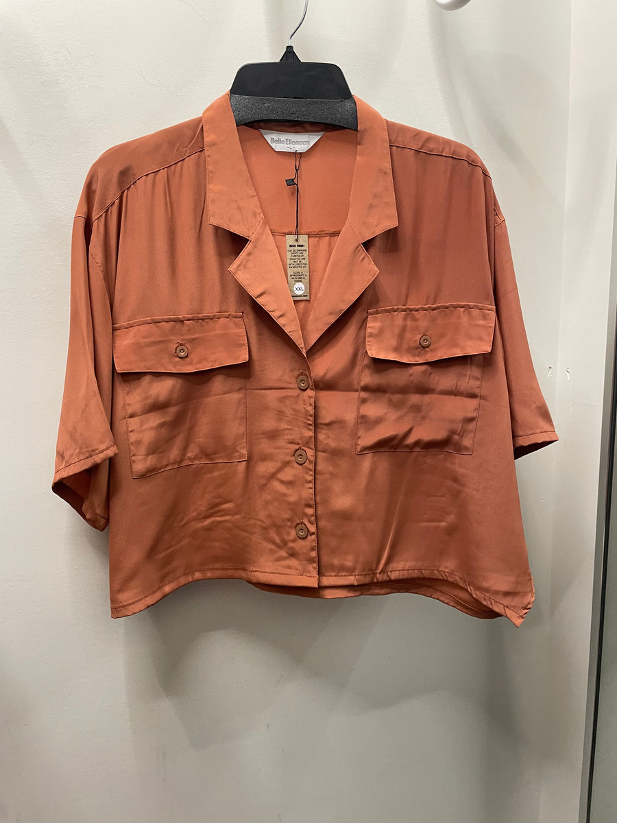 Reworked Flowy Crop Button Down #118