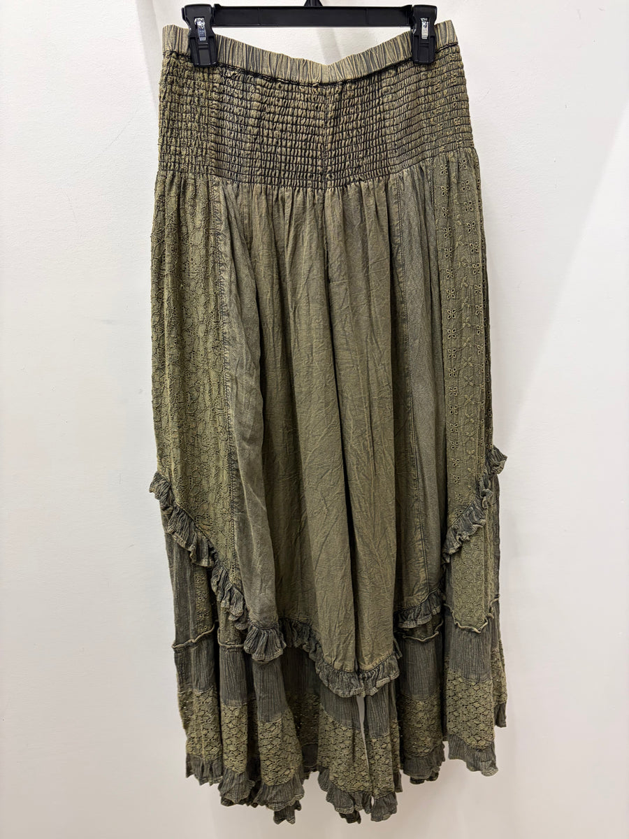 Boho Mixed Media Pants by Young Threads