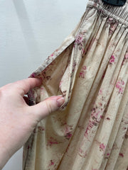 Additional view of Sweet Vintage Floral Skirt by The Paper Lace from Robin Boutique.