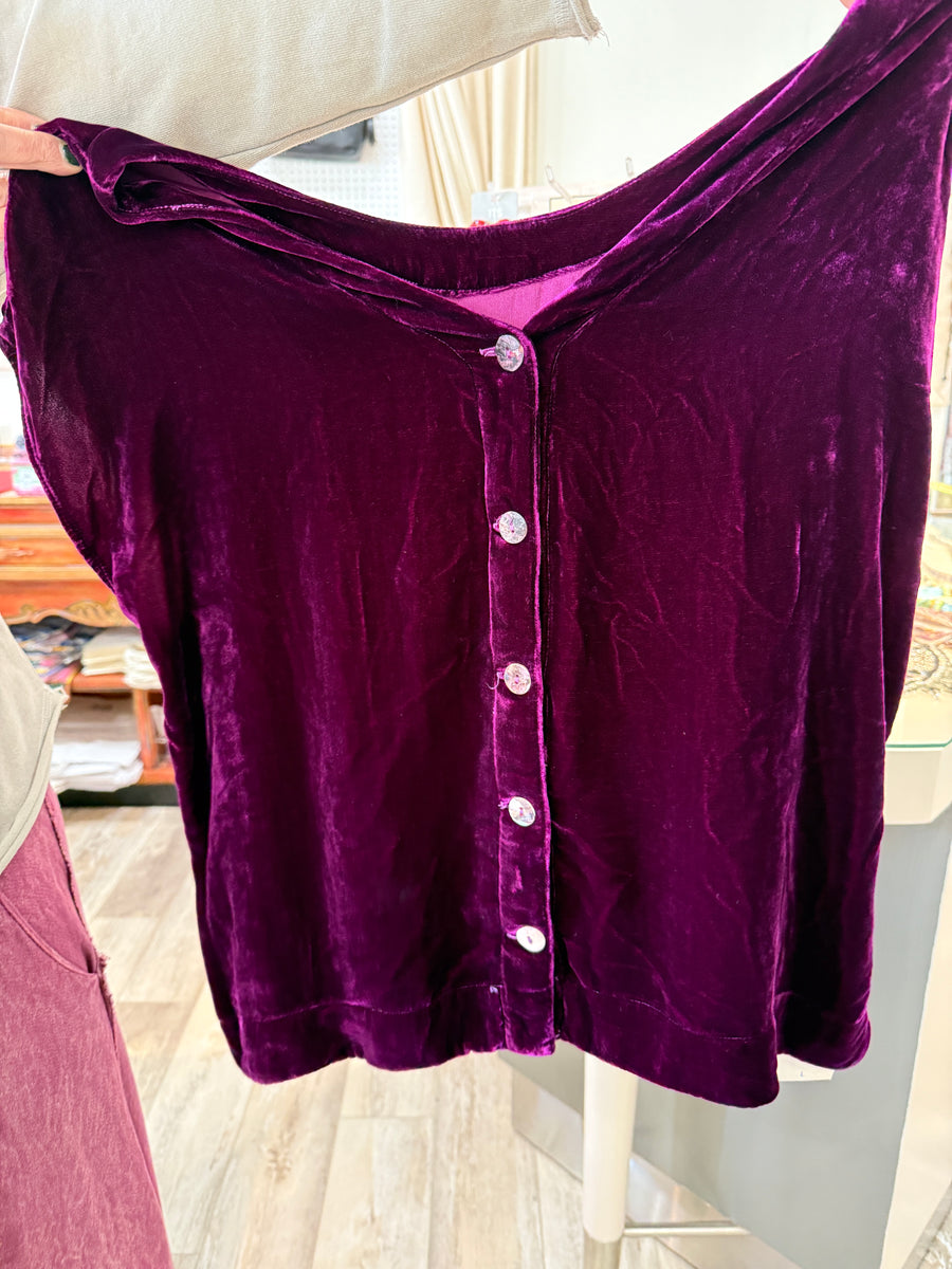 Cut Loose Velvet Reversible Vest