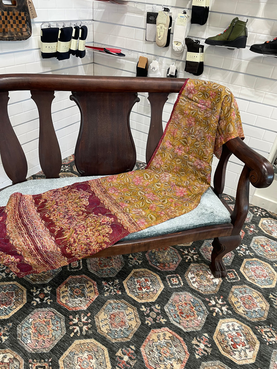 Silk Kantha Scarf #5014 by Robin