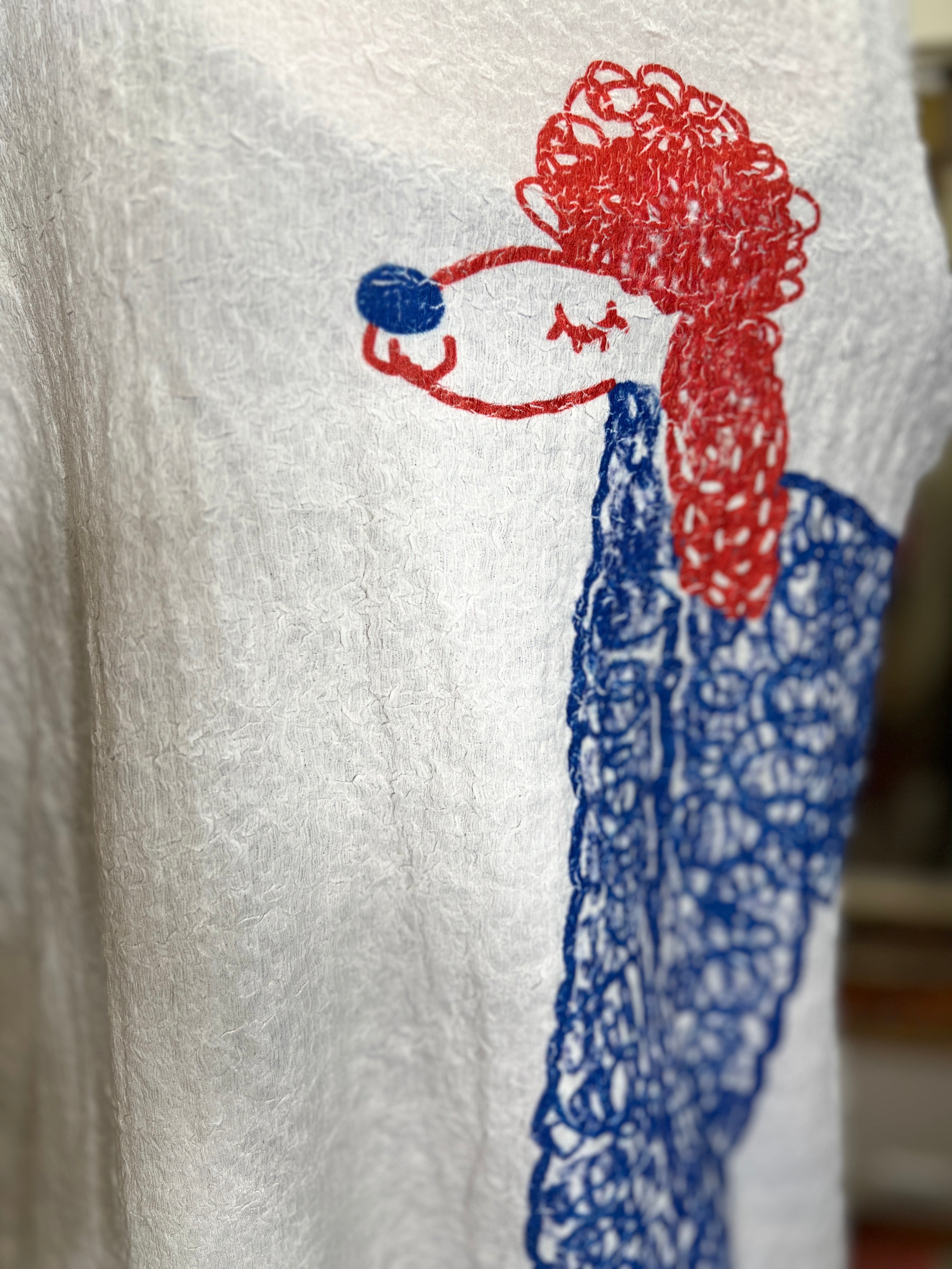 Poodle Waffle Top in Ritzy Print by Inoah