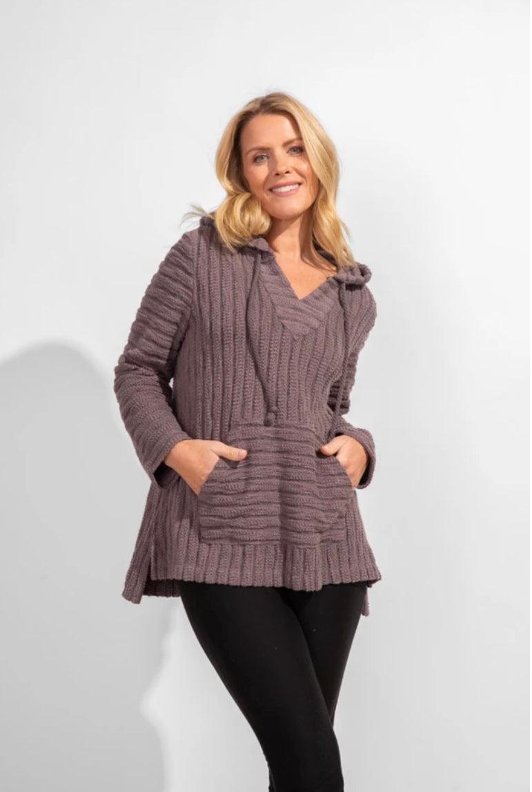 Island Stripe Terry Hoodie by Escape - Robin Boutique-Boutique 