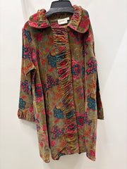 Floral Velvet Knee Length Jacket by Paper Lace