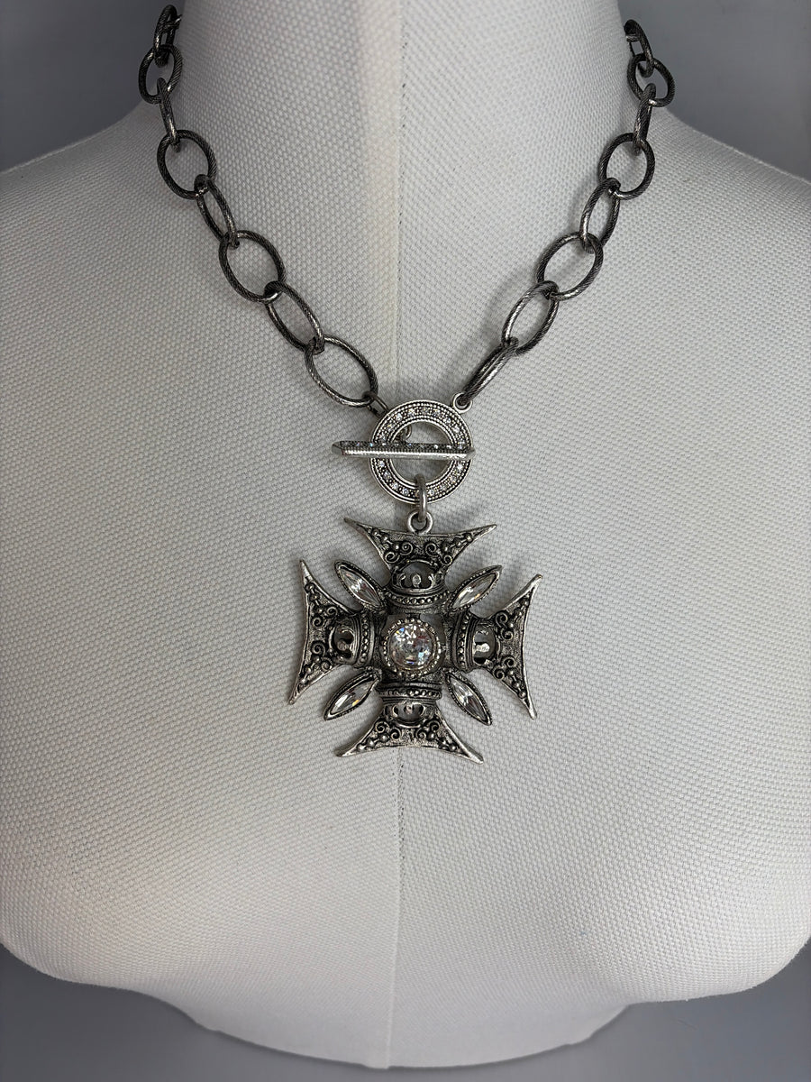 Cross Medallion Necklace