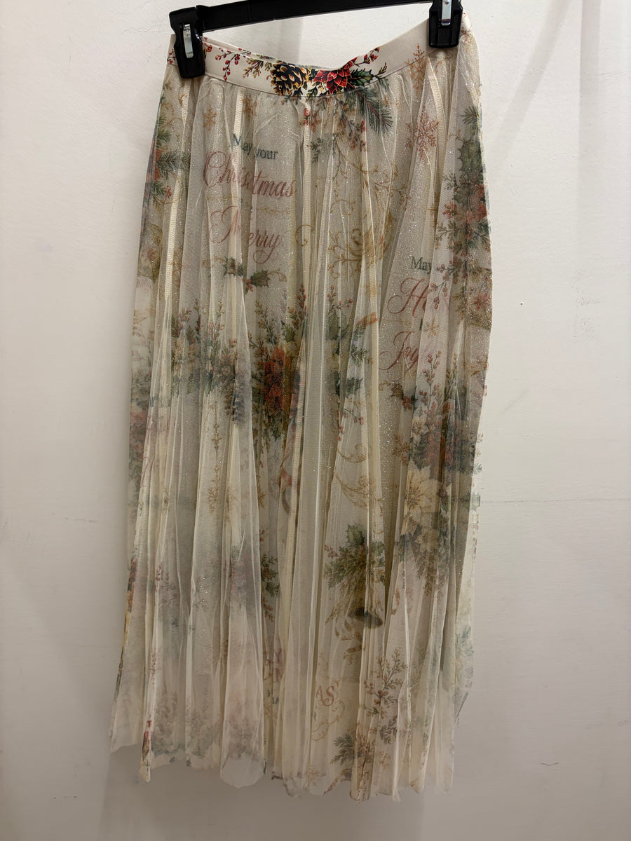 Sparkle Mesh Tulle Maxi Skirt in Joyful by Origami
