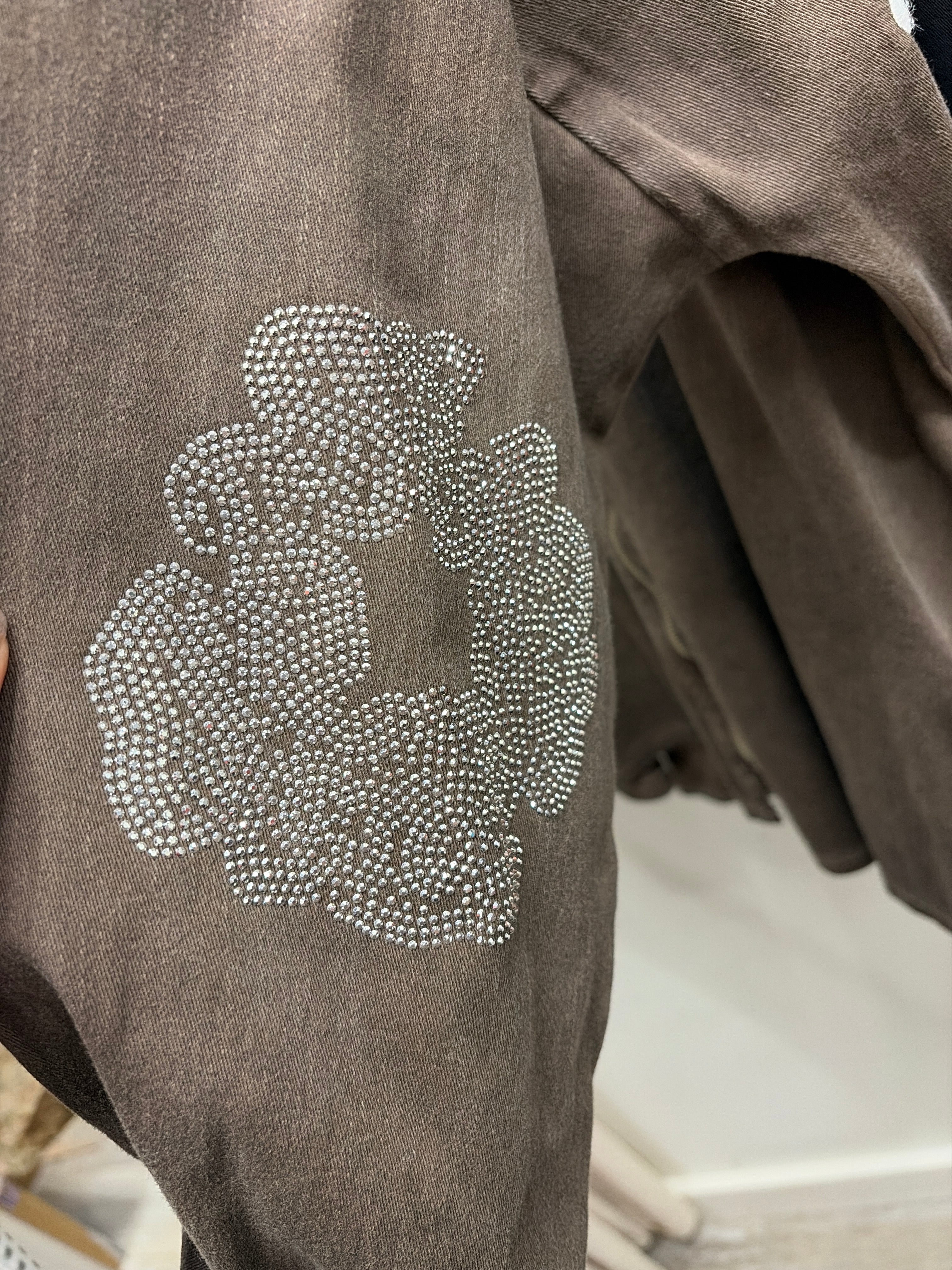 3D Flower Zip Up by Amorosa