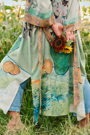 Additional view of I Paint My Dream Van Gogh Opera Duster Kimono Robe from Robin Boutique.